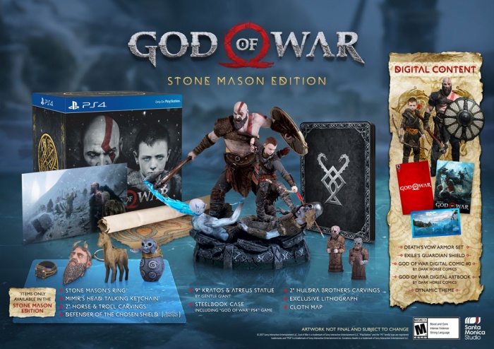 В комплект коллекционного издания God of War войдут статуэтка Кратоса и брелок в виде говорящей головы В комплект коллекционного издания God of War войдут статуэтка Кратоса и брелок в виде говорящей головы