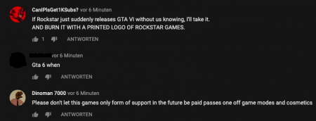 На YouTube банят комментарии о GTA 6 На YouTube банят комментарии о GTA 6