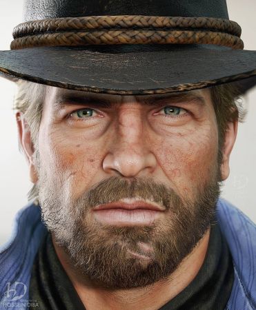 Художник создал высококачественные 3D-модели героев Red Dead Redemption Художник создал высококачественные 3D-модели героев Red Dead Redemption