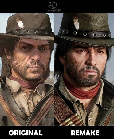 Художник создал высококачественные 3D-модели героев Red Dead Redemption Художник создал высококачественные 3D-модели героев Red Dead Redemption