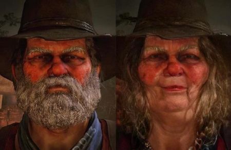 Фанат RDR 2 изменил пол центральных персонажей игры Фанат RDR 2 изменил пол центральных персонажей игры