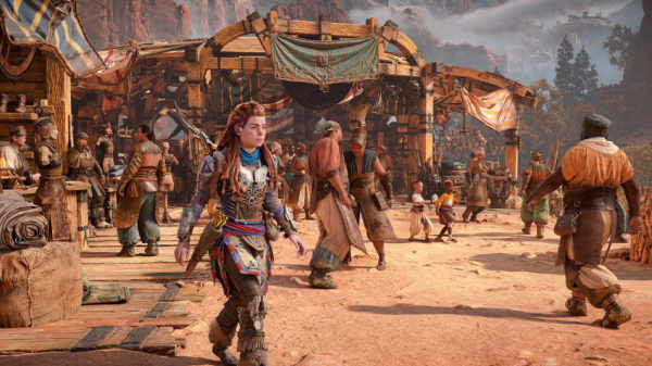 На свежих кадрах Horizon Forbidden West можно увидеть нового робота и локацию — WorldGameNews На свежих кадрах Horizon Forbidden West можно увидеть нового робота и локацию