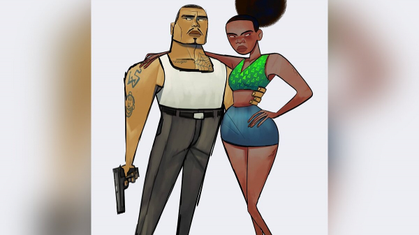 Художник создает стильные арты по GTA San Andreas Художник создает стильные арты по GTA San Andreas