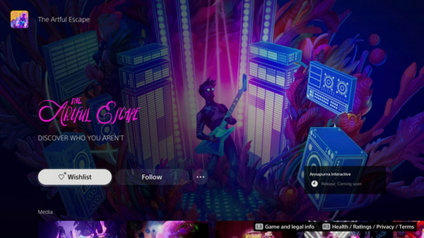 Видимо, The Artful Escape готовится к релизу на PlayStation — WorldGameNews Видимо, The Artful Escape готовится к релизу на PlayStation — WorldGameNews