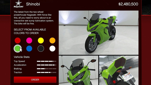 Nagasaki Shinobi — новый мотоцикл добавили в GTA Online Nagasaki Shinobi — новый мотоцикл добавили в GTA Online