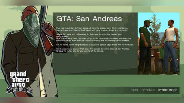 Мод добавляет в GTA San Andreas интерфейс и меню из GTA 5 Мод добавляет в GTA San Andreas интерфейс и меню из GTA 5