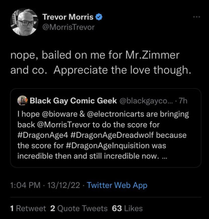 Композитором Dragon Age 4 может выступить Ханс Циммер — WorldGameNews Композитором Dragon Age 4 может выступить Ханс Циммер — WorldGameNews