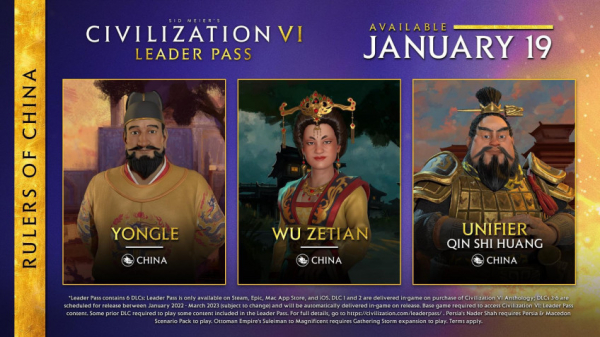 Набор «Правители Китая» для Civilization 6 выйдет 19 января в Steam и EGS — WorldGameNews Набор «Правители Китая» для Civilization 6 выйдет 19 января в Steam и EGS — WorldGameNews