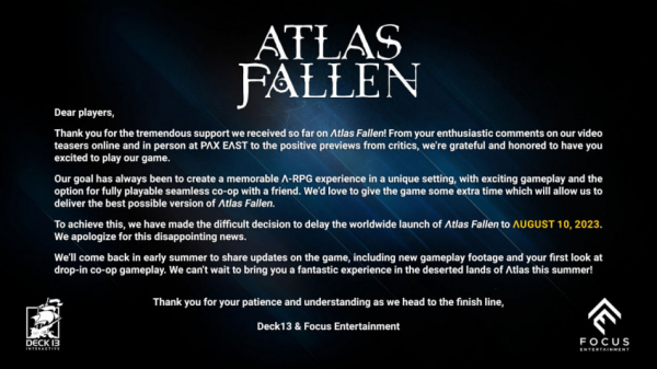 Atlas Fallen от авторов The Surge перенесли на 10 августа — WorldGameNews Atlas Fallen от авторов The Surge перенесли на 10 августа — WorldGameNews