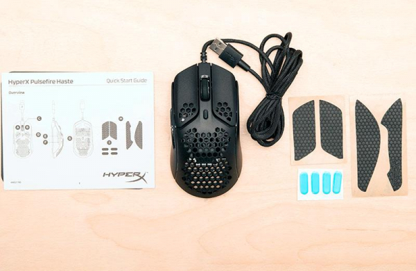 Обзор HyperX Pulsefire Haste: быстрой и сверхлёгкой игровой мыши Характеристики HyperX Pulsefire Haste комплектация