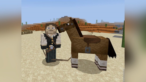 Фанат воссоздал Джона Марстона из Red Dead Redemption в Minecraft - скриншоты Фанат воссоздал Джона Марстона из Red Dead Redemption в Minecraft - скриншоты