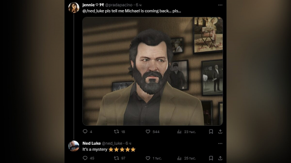 Актер, сыгравший Майкла в GTA 5, ответил на вопрос, стоит ли его ждать в GTA 6 Актер, сыгравший Майкла в GTA 5, ответил на вопрос, стоит ли его ждать в GTA 6