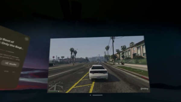 В GTA 5 сыграли с помощью шлема Apple Vision Pro и показали, как выглядит геймплей в таком режиме В GTA 5 сыграли с помощью шлема Apple Vision Pro и показали, как выглядит геймплей в таком режиме