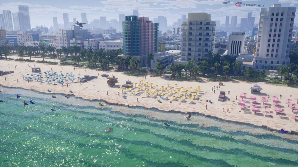 Трейлер GTA 6 вновь воссоздали в стиле Minecraft. На этот раз более качественно Трейлер GTA 6 вновь воссоздали в стиле Minecraft. На этот раз более качественно