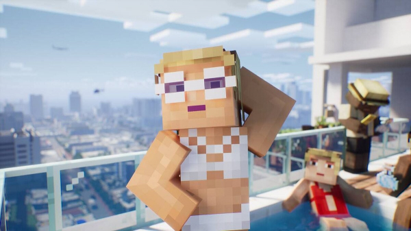 Трейлер GTA 6 вновь воссоздали в стиле Minecraft. На этот раз более качественно Трейлер GTA 6 вновь воссоздали в стиле Minecraft. На этот раз более качественно