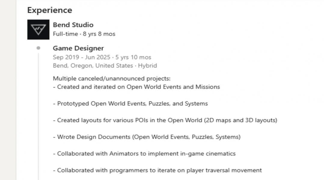 Авторы Days Gone из Bend Studio могли отменить неанонсированную игру в открытом мире Авторы Days Gone из Bend Studio могли отменить неанонсированную игру в открытом мире