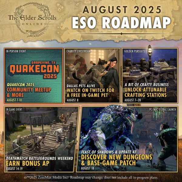 Bethesda опубликовала августовскую дорожную карту The Elder Scrolls Online Bethesda опубликовала августовскую дорожную карту The Elder Scrolls Online - фото 1