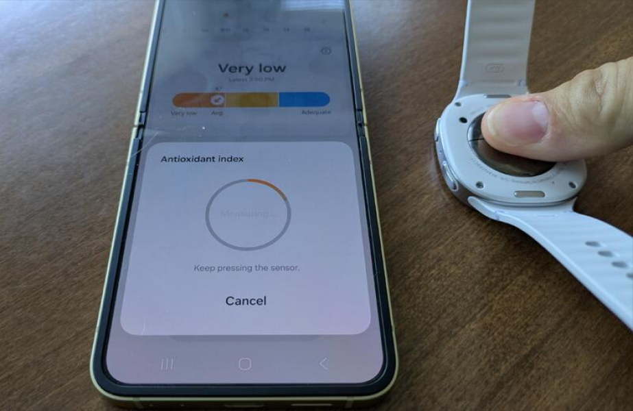 Обзор Samsung Galaxy Watch 8: комфортных и функциональных часов для Android Измерение антиоксидантного индекса