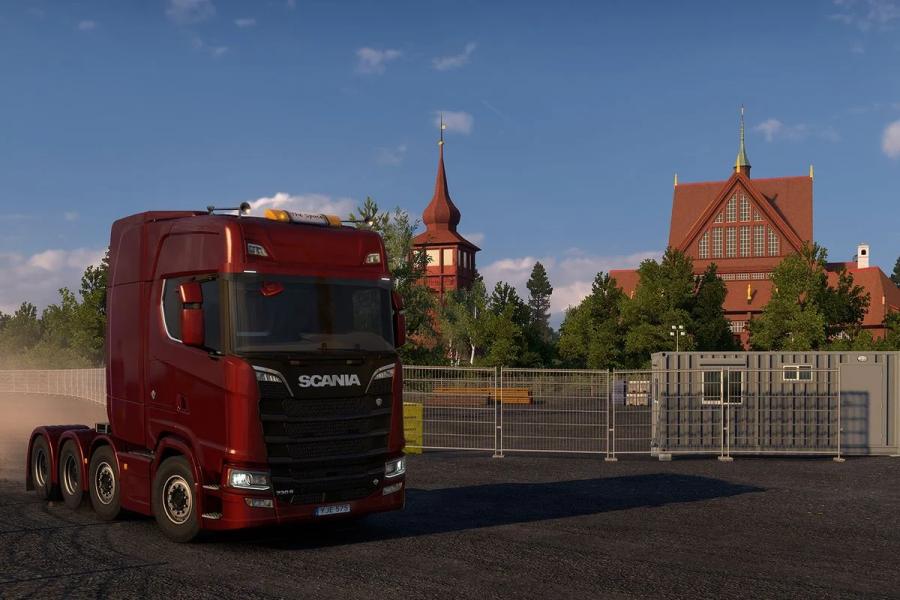 В Euro Truck Simulator 2 покажут «переезд» 113-летней церкви Обложка: скриншот Euro Truck Simulator 2
