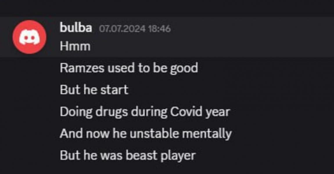 Mangekyou выложил «переписку с BuLba» о RAMZES666 по Dota 2 — подлинность не подтверждена Mangekyou выложил «переписку с BuLba» о RAMZES666 по Dota 2 — подлинность не подтверждена - фото 2
