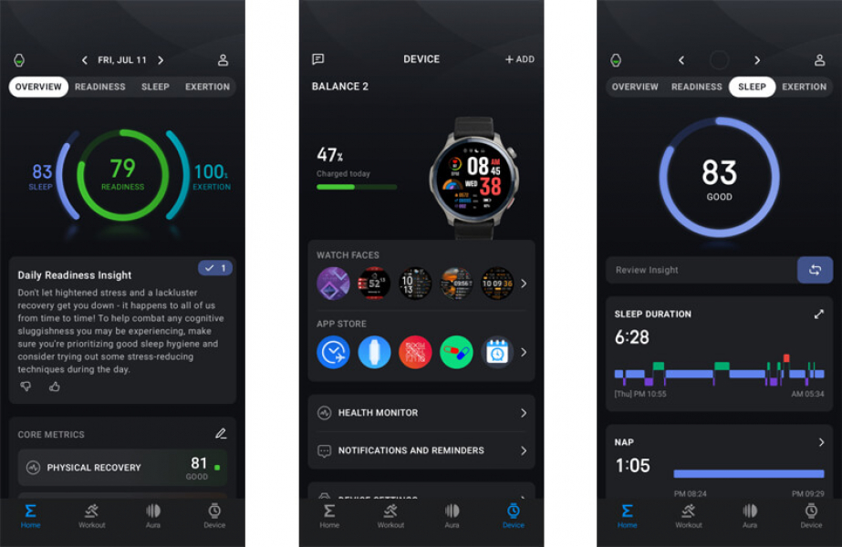 Обзор Amazfit Balance 2: вторых смарт-часов для спорта и активного отдыха Оценка Amazfit BioCharge Score